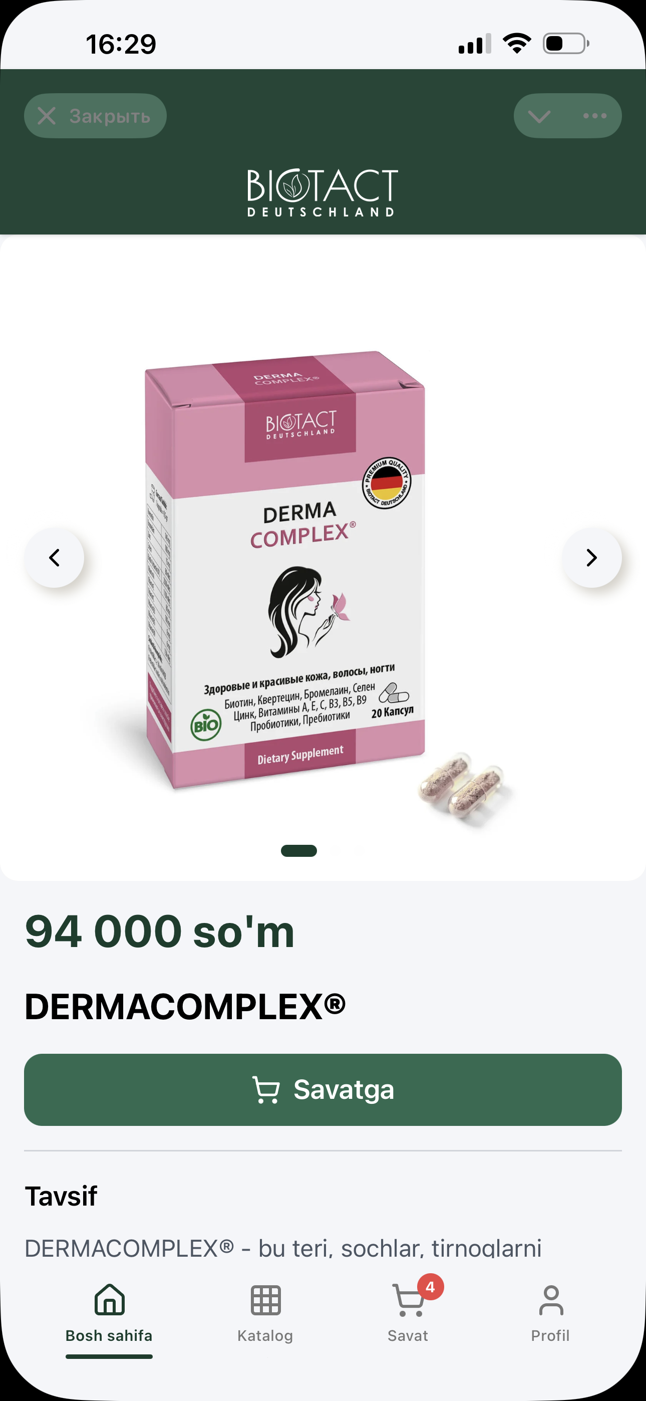 Biotact screenshot 4